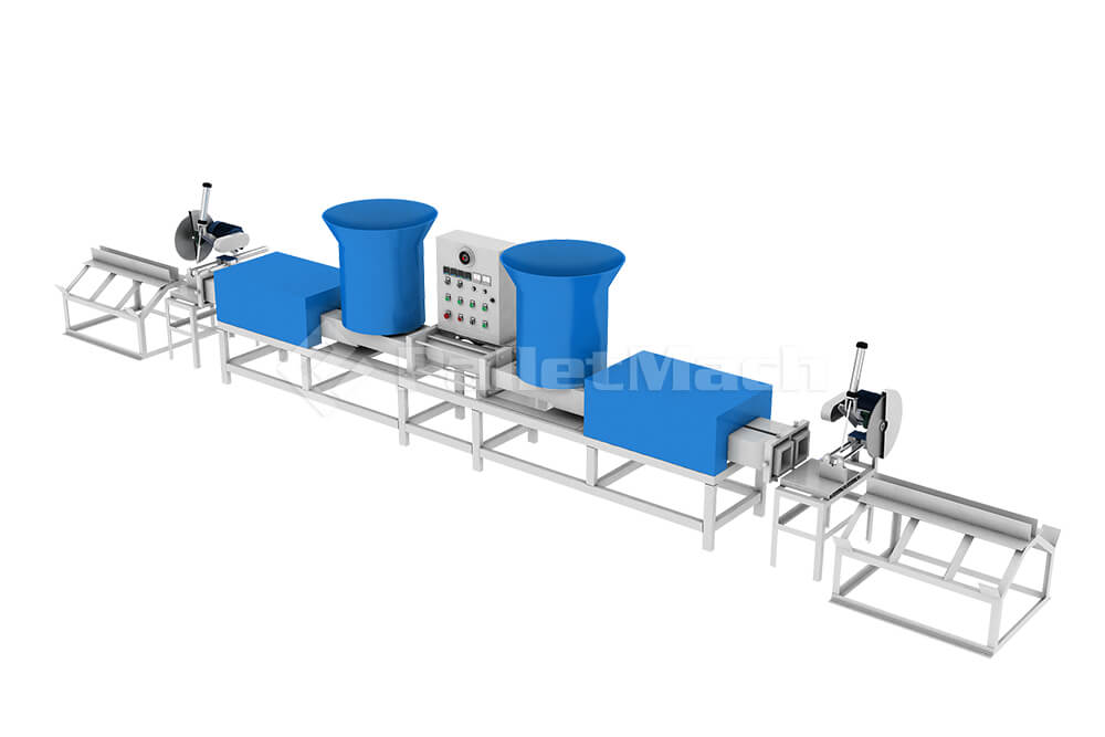 double heads pallet block machine