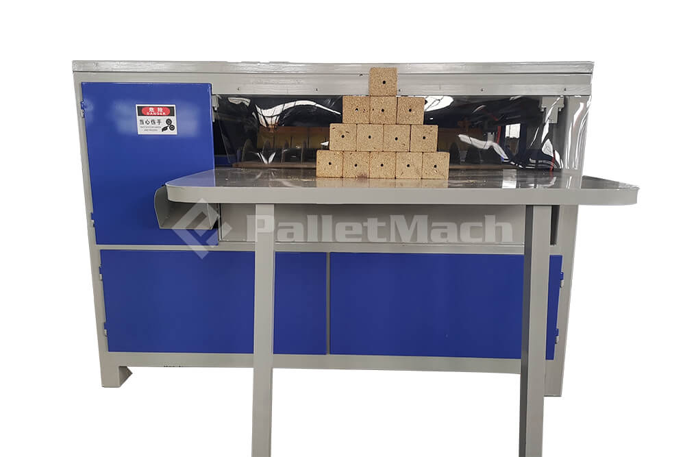 wood pallet block cutting machine